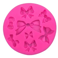 

Bowknot Shape fondant cake silicone mold for polymer clay molds kitchen baking chocolate pastry candy Clay making decoration