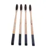 China supplier custom logo tooth cleaning home travel gift square 19cm bamboo toothbrush natural