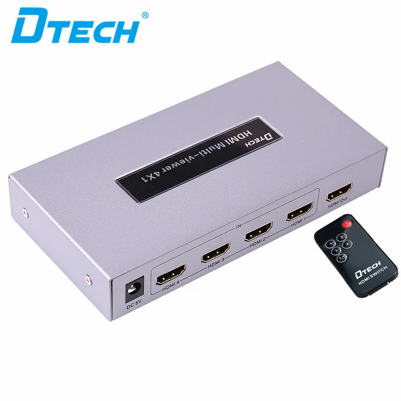 

Quad Multi-viewer 4*1 multi-way HD audio and video signal HDMI Switch