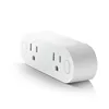 Compact 220V 3-Prong Dual Outlets Power Plug For Mobile Phones Home Appliances With Energy Metering