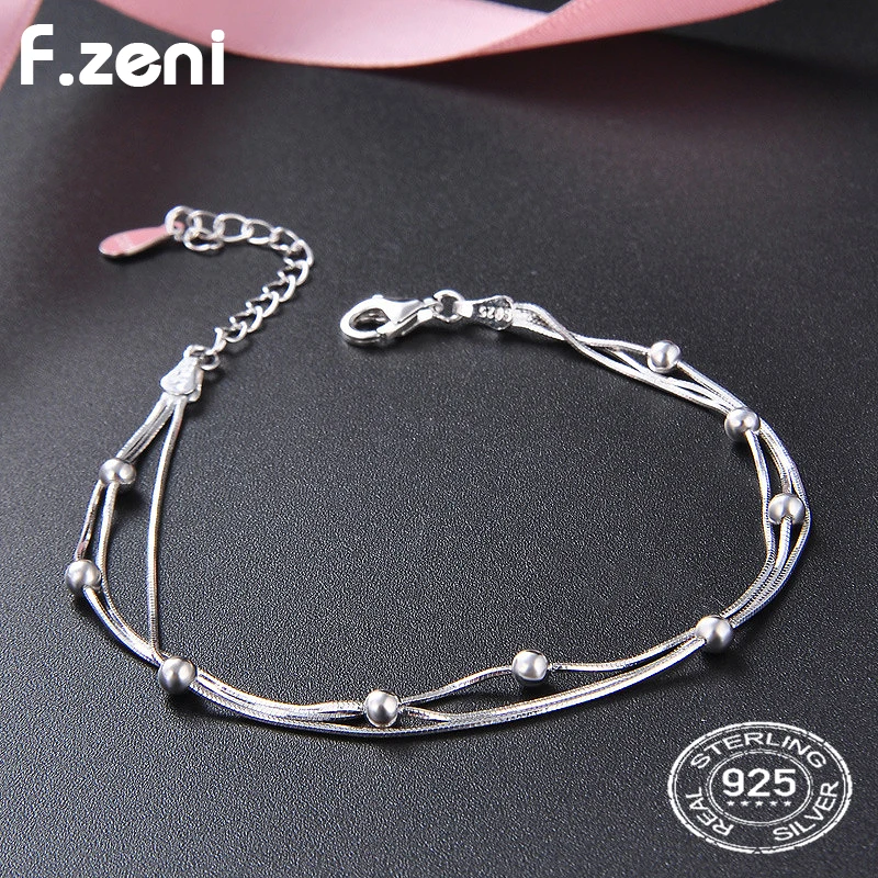 

Fashion snake chain Classic stainless steel ball bracelet, Silver