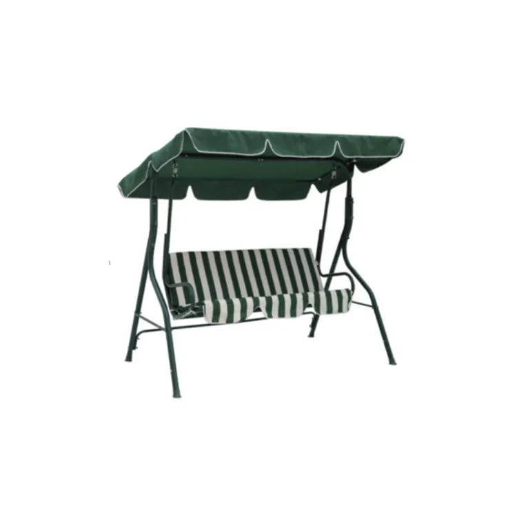 3 Seater Steel Frame Patio Garden Canopy Swing Chair With