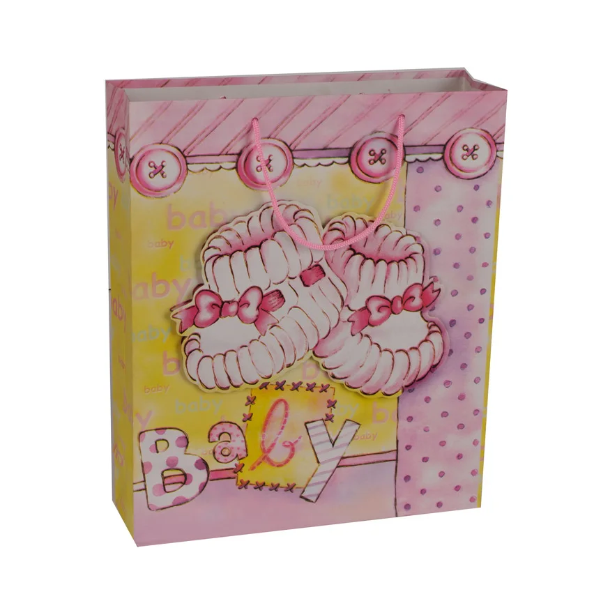 Wholesale Durable High Quality Customized Recycled Baby Shower Gift Paper Bag