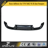 PP rear bumper diffuser Fit for VW GOLF VII 7 MK7 R R-line bumper