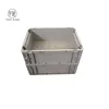 600*400*280 Euro Stacking Box Type Vented Base Plastic Automotive Crates For Assembly Line Situations