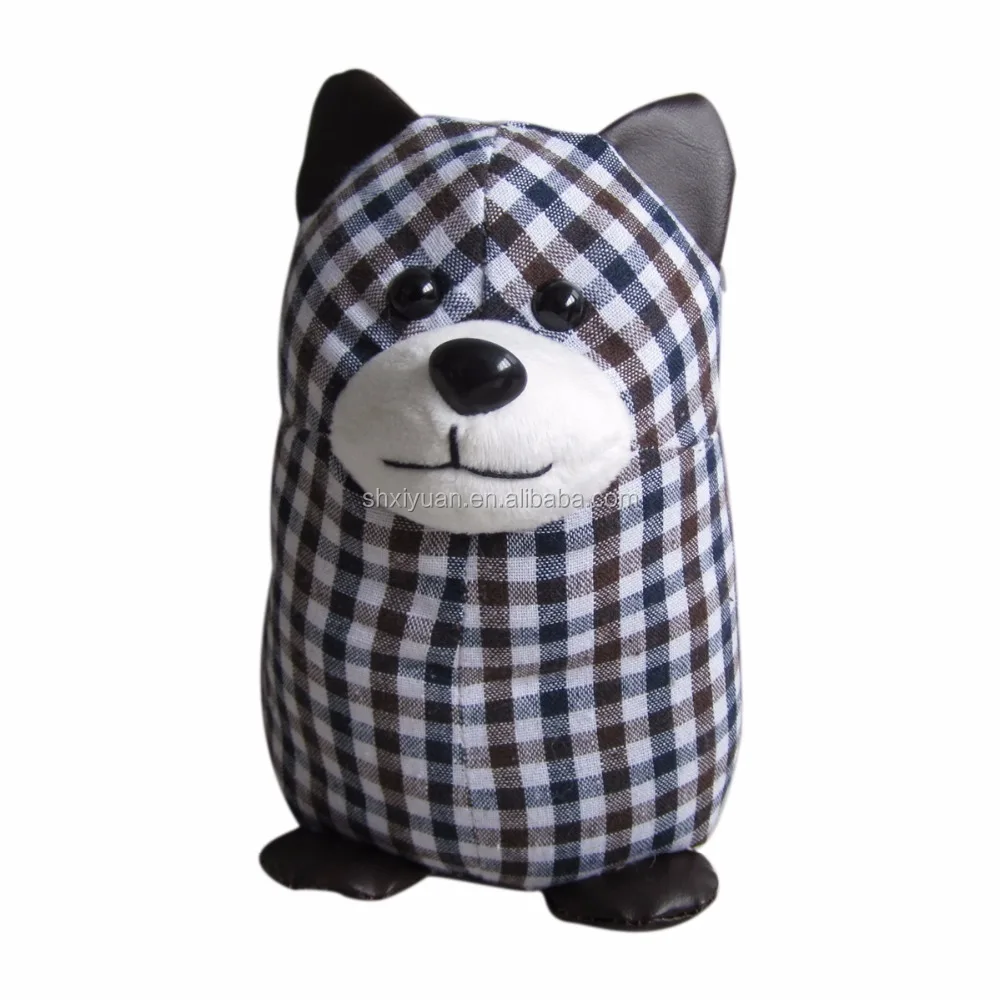 Special Material Decorative Plush Plaid Pattern Dog Door Draft Stopper Buy Door Draft Stopper