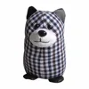 Special material decorative plush plaid pattern dog door draft stopper