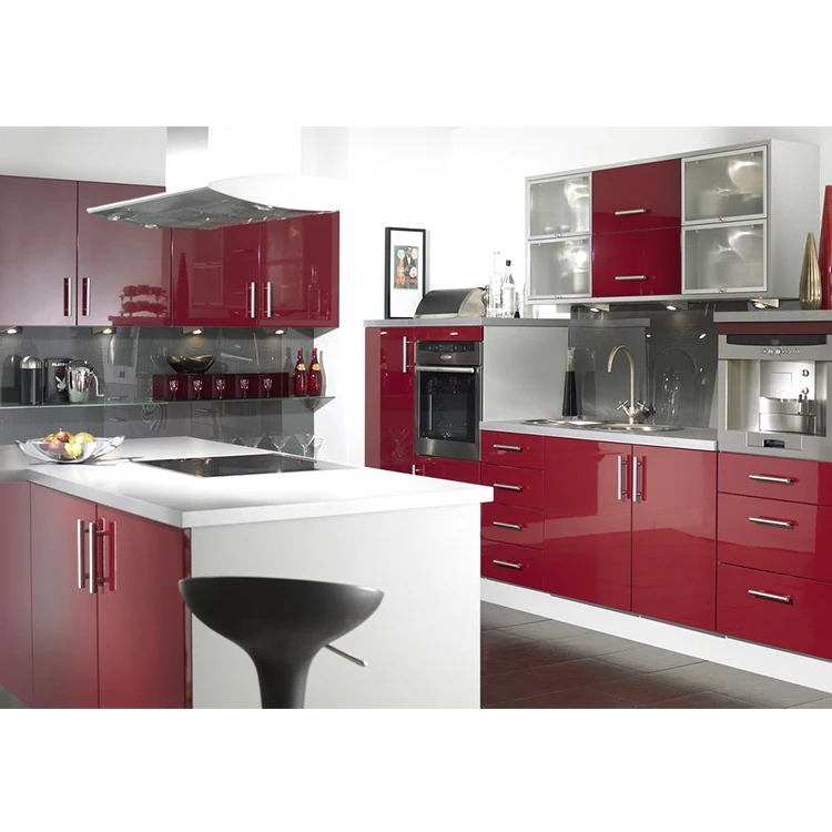 Cheap Modern Best Paint High Gloss Fashion cabinet container kitchen for sale