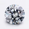 6.5mm round diamond cut loose moissanite test positive gems grey moissanite