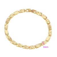 

74430 xuping wholesale fashion 24kt dubai gold jewelry bracelets