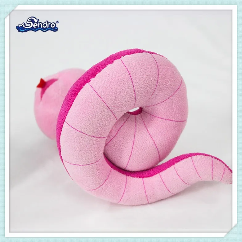 pink stuffed snake