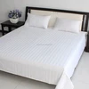 China Manufacture Comfortable Hotel Bed Sheet,Polycotton Bed Sheet With 3cm Stripe