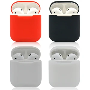 Soft Silicone Case For Apple Airpod Shockproof Cover For Apple AirPod Earphone Cases Slim TWS Earphone Protector Case