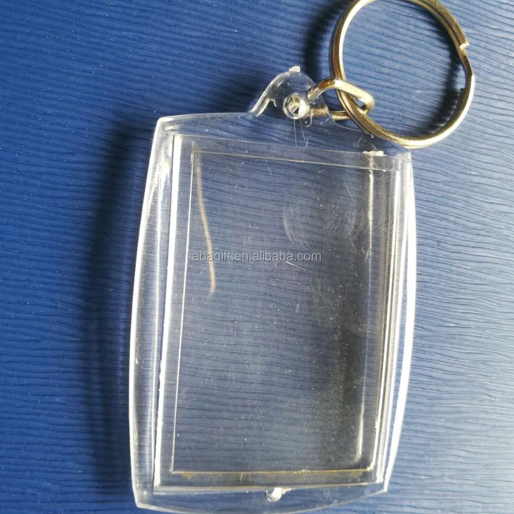 Rectangle Custom Acrylic Keychain With Paper Photo Inside Buy Custom