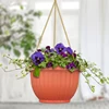 Metal Iron Flower Pot Vase Wall Fence Hanging Planters for Garden Supplier