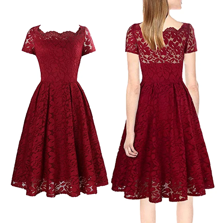 

The Formal Evening Party Or Wedding Lace Cocktail Dress