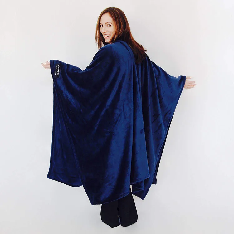 The Nig-htmare Before Christmas Happy Halloween Wearable Hooded Blanket Hood Poncho Cloak Cape Funny 3d Printed Cozy Throw Soft Warm Winter Novelty Blanket 50X40