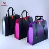 custom creative luxury fashion Cardboard boxes with metal buckles belt handle for human hair wig or hair extension packaging