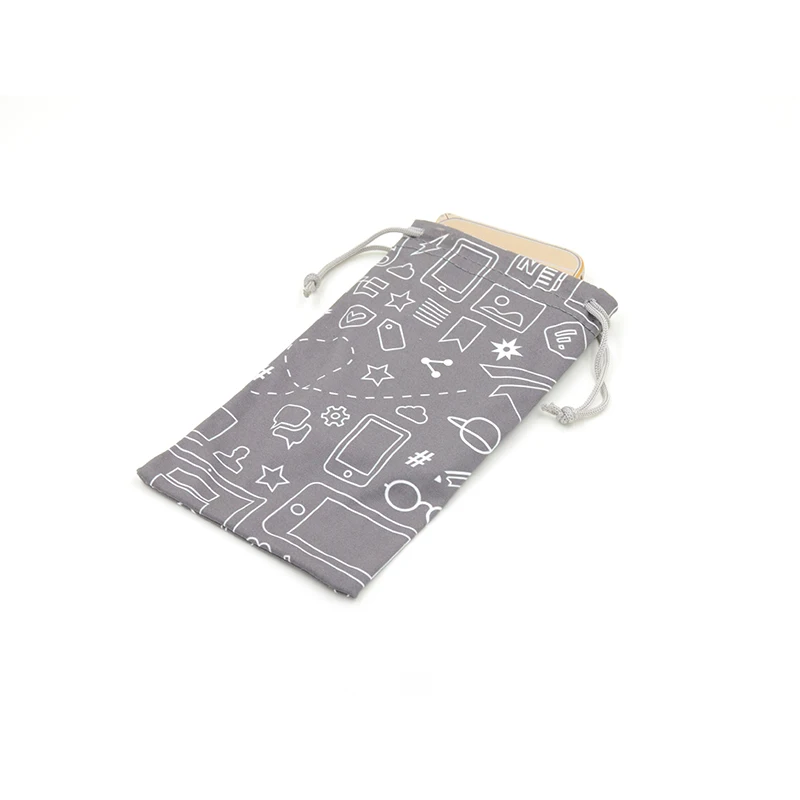 

Digital printing microfiber ladies cell phone pouch