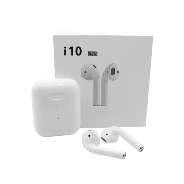 

Amazon Best Seller i10 TWS Noise Reduction Touch Control Wireless V5.0+EDR Bluetooth Earphones with Mic, White