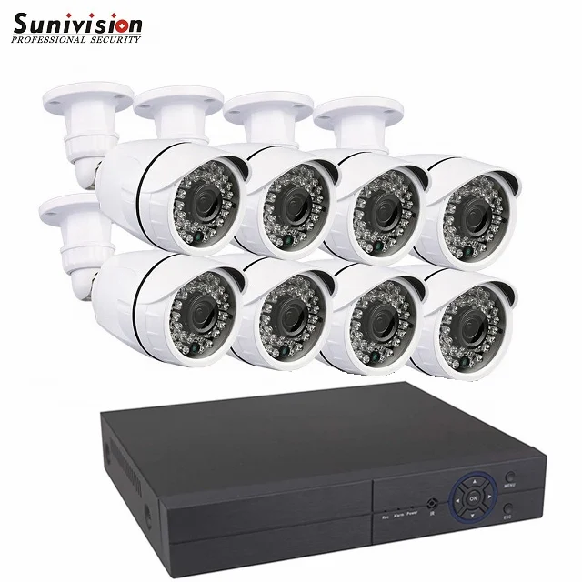 

8ch AHD security cctv metal camera 1080P 2 megapixel 8ch ahd dvr kit