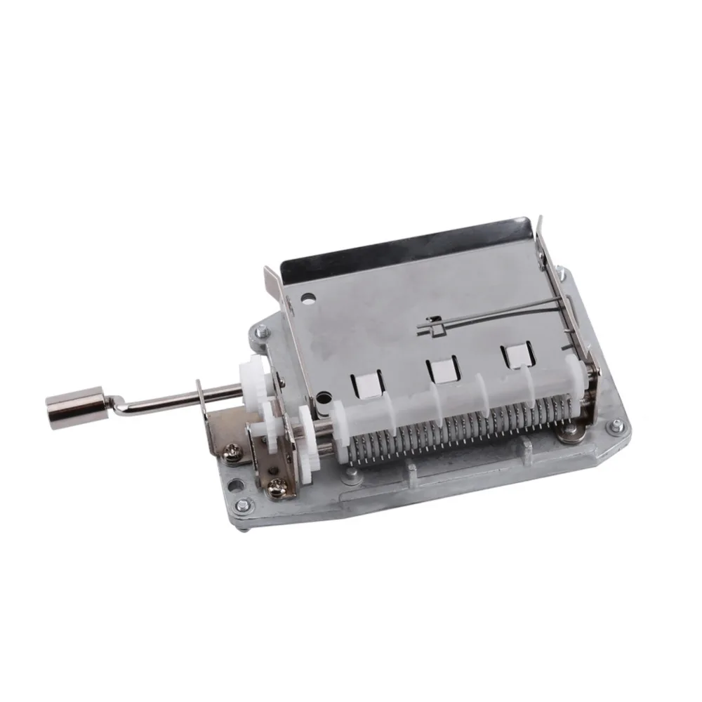 

30 Note Tape Hand Crank Music Box Movement Part + Puncher+ 3 Strips DIY Your Songs Perfect Gift Mechanical Musical Box Set