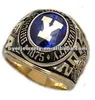 Gemstone Class Ring design men with vivid engraved words