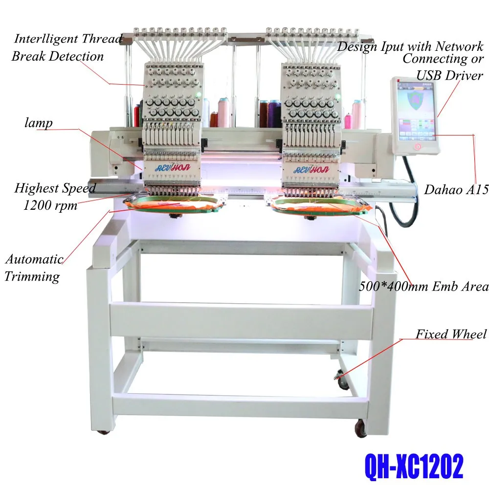 2 Head Computerized Flat Embroidery Machine With High Quality Buy