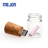 Good Wishing Glass Bottles Wood Cork Flash Drive 3.0 madera memoria 16gb Fashion Drift Bottle wooden usb