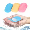 Hot 20 Sheets Travel Health Care Whitening & Exfoliating Clean Wash Hand Soap, Portable Paper Leaves Soap with Mini Case