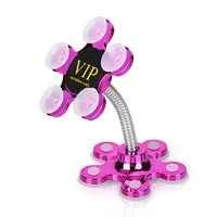 

Promotional Sucker Stand for Cell Phone 360 Rotatable Metal Flower Magic Mobile Phone Holder