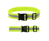 

high visibility reflective waistbelt fluorescent elastic polyester fabric waist safety reflective belt band