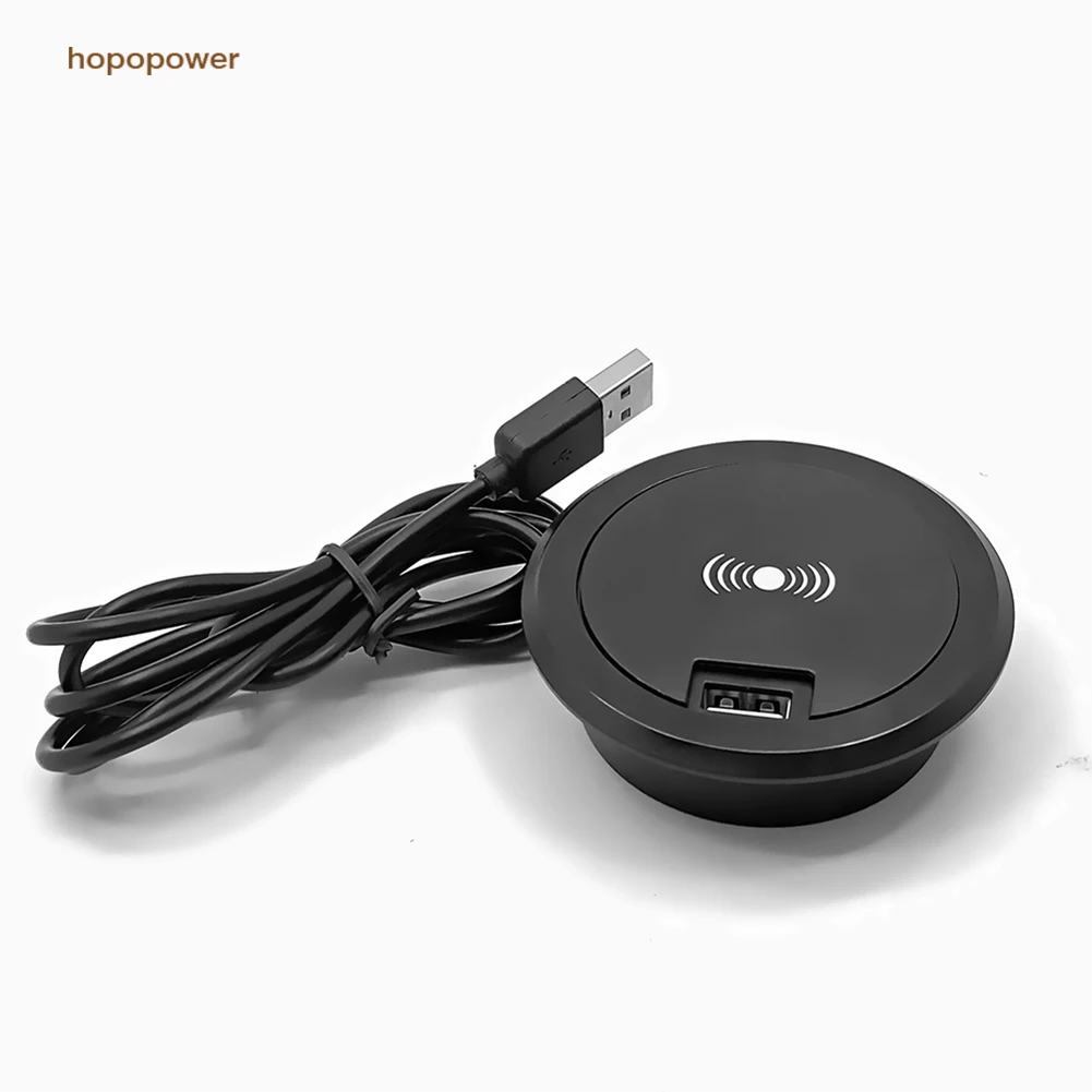 Hot Selling Embedded Office Desk Usb Wireless Charger Compatible 7.5w