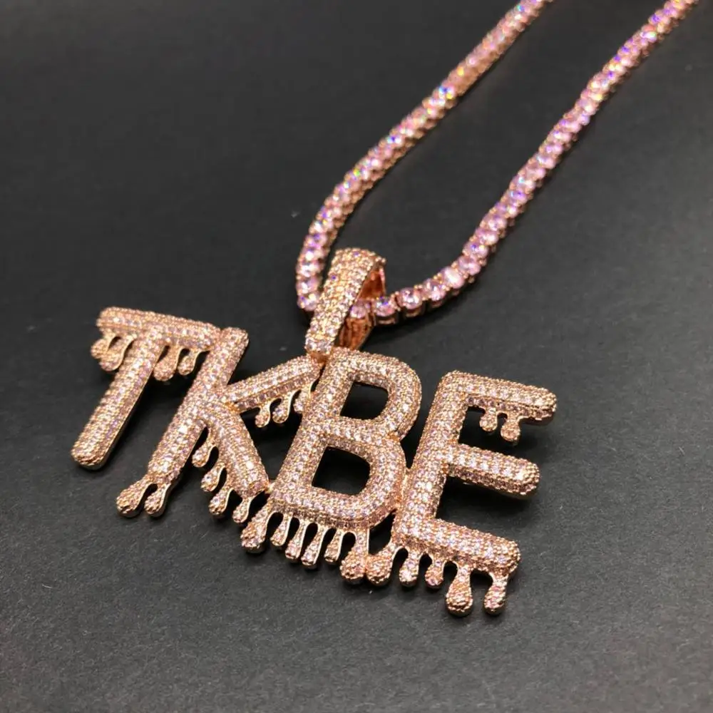 

Custom Dripping Letter Pendant, Picture
