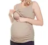 cz38135w 2018 Women's Maternity Nursing Tank Top Sleeveless Comfy Breastfeeding Top