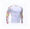 Professional custom printed your logo design bjj fighting 3d model rash guard manufacturer