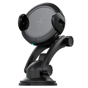 Adjustable 15W Wireless Car Phone Charger Suction Mount