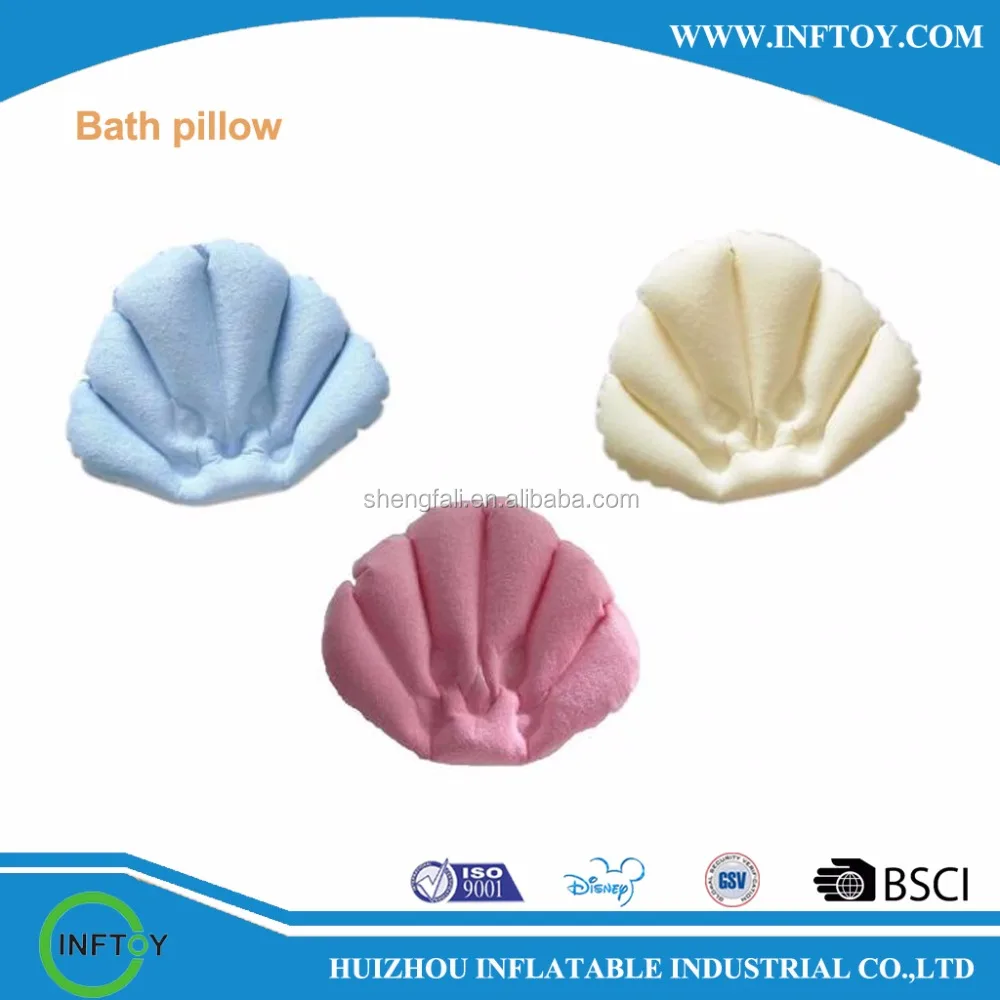 Spa Sister Luxury Inflatable Bath Pillow Back Pillow With Suction