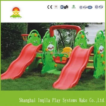 double slide swing set