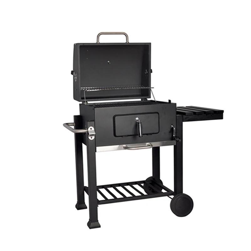 Large-Square-Outdoor-Barbecue-Charcoal-BBQ-Grill (2)