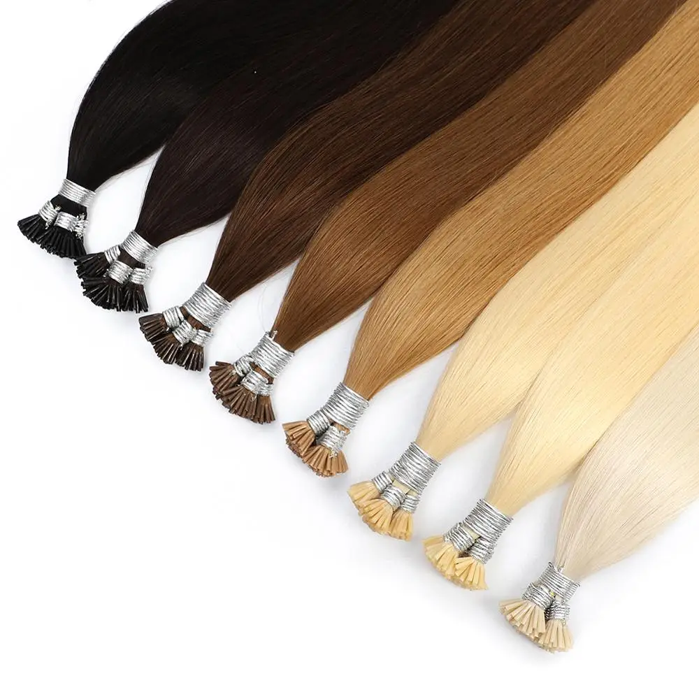 

Manufacture Hair Extensions Wholesale Double Drawn Pre-bonded Stick Tip I Tip Hair Extension Remy Best Quality Human Hair