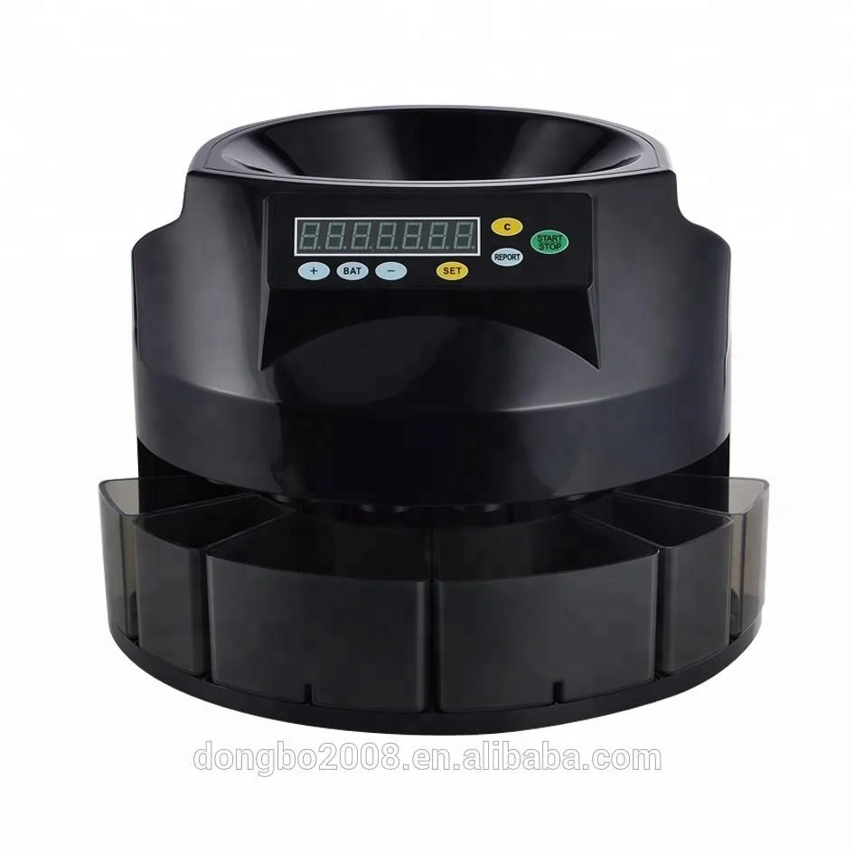 Euro Coin Counter Sorter Db350 In Black Automatic High Quality Coin