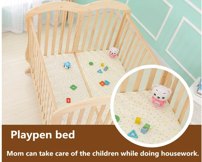 Manufacturer New Cribs For Twins Wood Beds/ Baby Swing Crib With