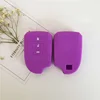 Soft Silicone Car Key Case Shell Cover For Toyota Vios Carina Camry Corolla Crown Mark 3 buttons key holder