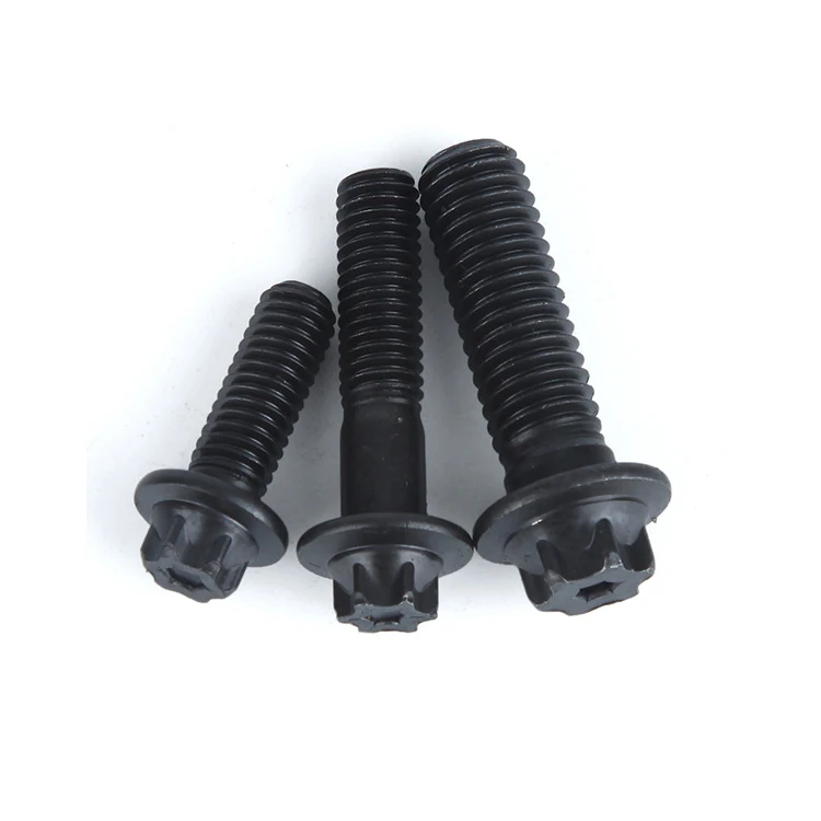 
DIN34801 Hexabular flange bolts Steel wabbler flange screw M2 