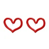 ed01234c Enamel Heart Shape Make Earring Studs