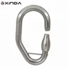heavy duty steel 15kN carabiner hook for adventure parks trekking cliff climbing rock jump