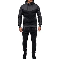 

Wholesale best seller custom logo fashion sports suit tracksuit hoodie sweatshirt suit sport jacket