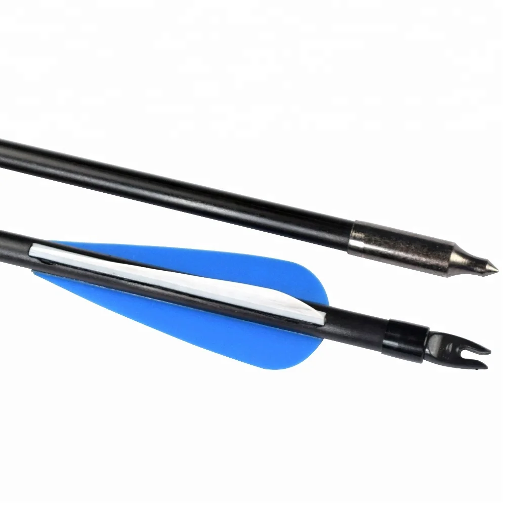

28" Archery Fiberglass Arrow With Plastic Vane&Replaceable Point For Compound Recurve Bow Arrow