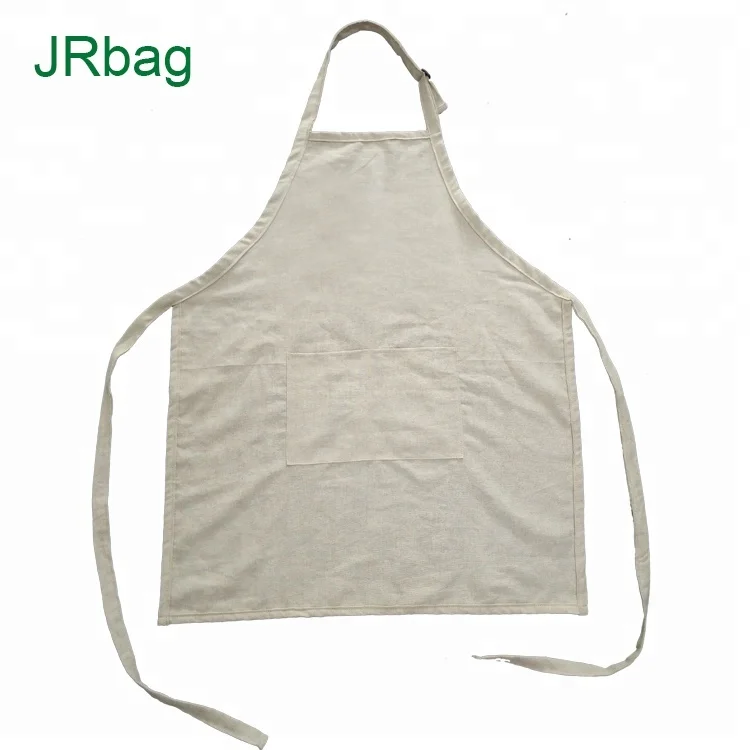 

Factory Wholesale Natural Brown Adjustable House Keeping Linen Apron, Natural color